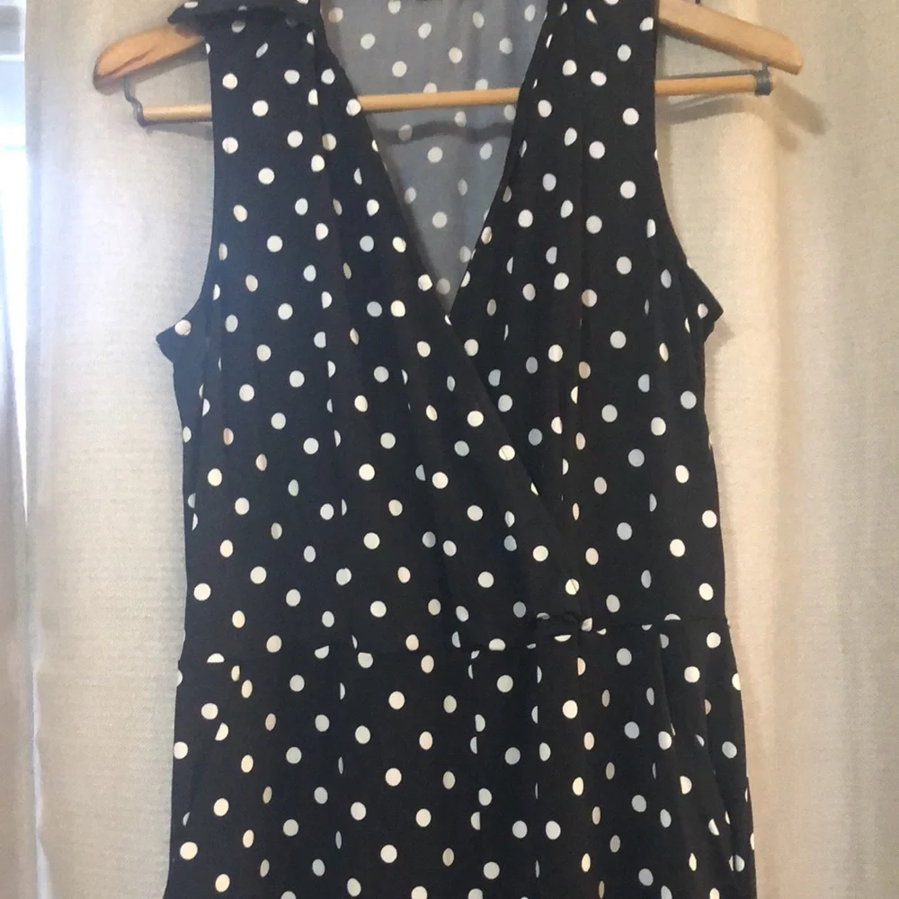 - Nina Leonard Polka dot pantsuit romper  Size M